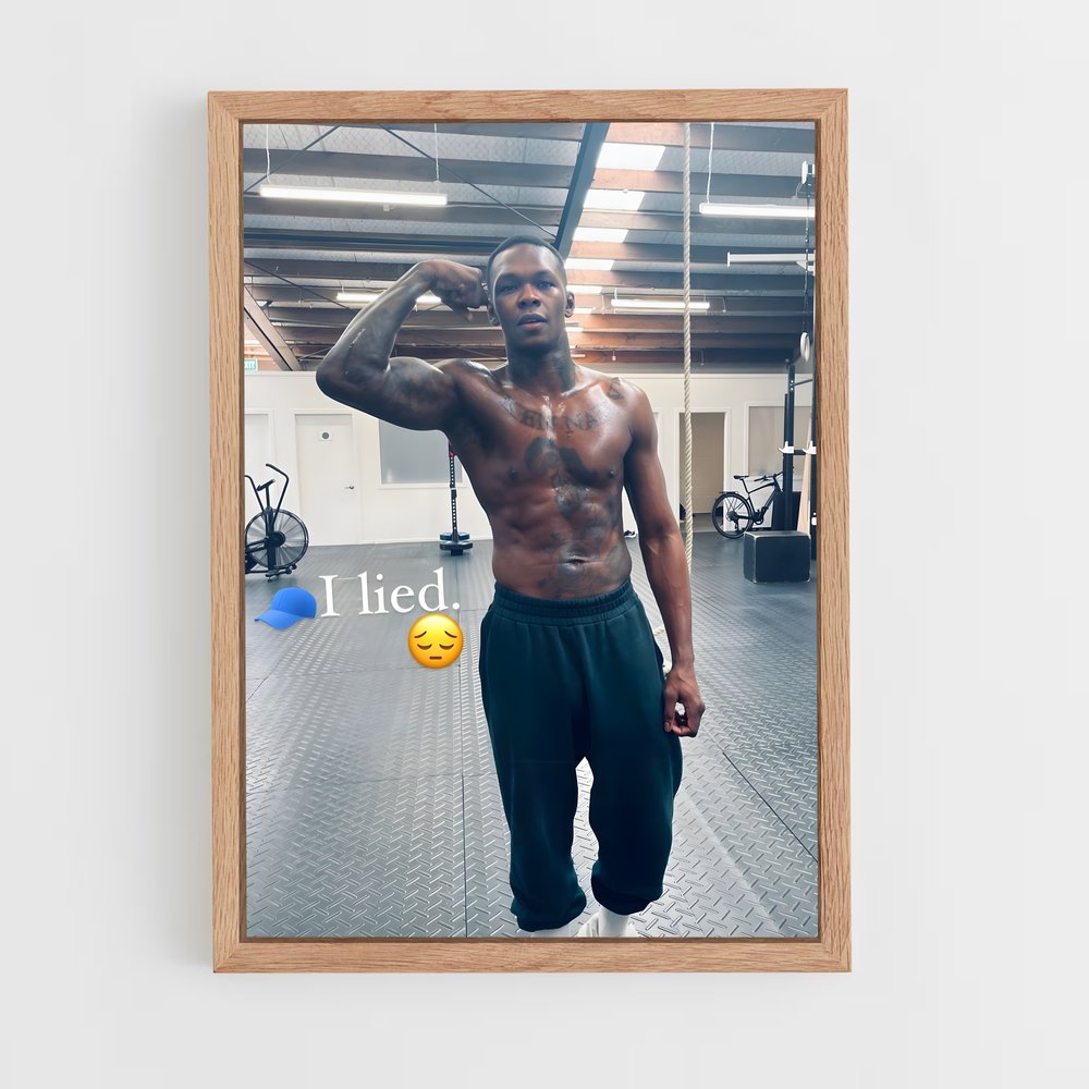 Poster Israel de adesanya – affiche MMA (vue 4)